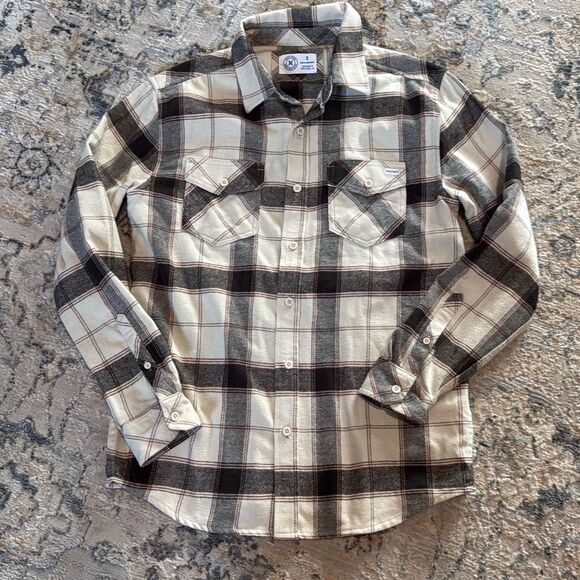 Hurley Men’s Long Sleeve Button Down Flannel Size S - Picture 2 of 5